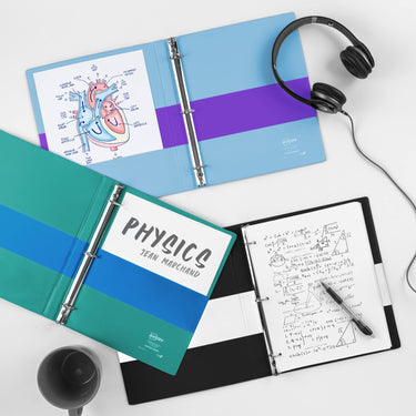 Avery Two-Tone Durable 3 Ring Binder, 1 Inch Slant Rings, Black/White View Binder (17286) 1